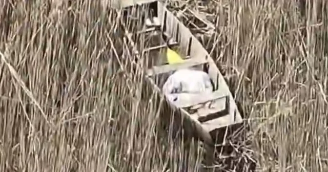 Kaçak avcılara dronlu takip Kendi yaptıkları sandalla sazlık alana gizlenen kaçak avcılar yakalandı Düzce Haberleri