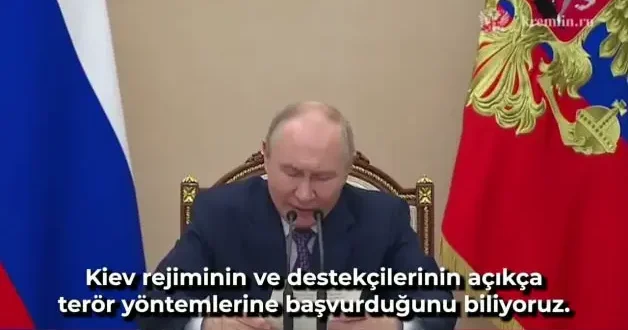 Putin: Kiev yönetimi terörist yöntemlere başvuruyor