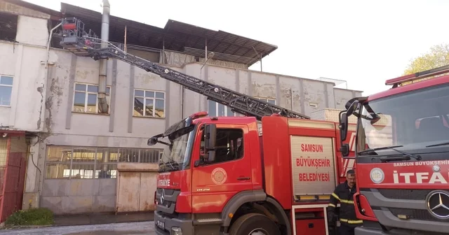 Halı fabrikasında yangın Samsun Haberleri
