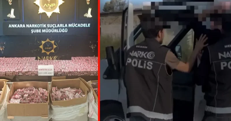 75 İlde uyuşturucu madde satıcılarına yönelik operasyon: 3 milyon 340 bin 726 adet uyuşturucu hap ele geçirildi!