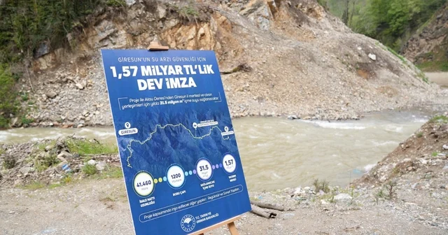Giresun un 1,57 milyarlık su projesine start verildi Giresun Haberleri