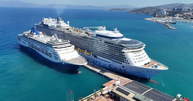 Kuşadası na kruvaziyerle 4 bin 600 turist geldi Aydın Haberleri