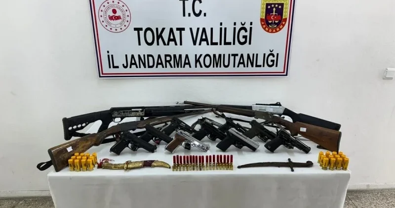 Tokat merkezli 4 ilde düzenlenen silah kaçakçılığı operasyonu: 44 zanlı yakalandı Tokat Haberleri