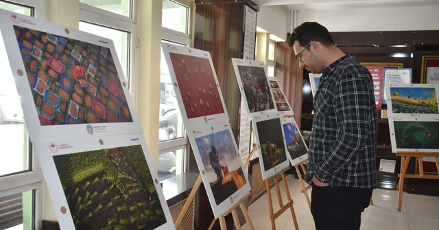 Bayburt ta tarım, orman ve insan temalı fotoğraf sergisi açıldı Bayburt Haberleri