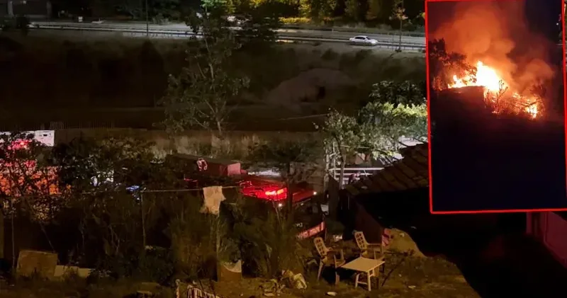 Sultanbeyli de gecekondu yangını