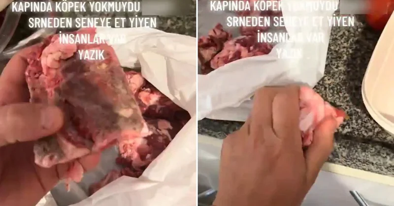 Verilen kurban payına isyan etti: Kapında köpek yok muydu?