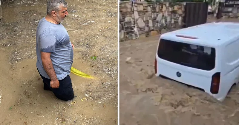 Bayramın ikinci gününde kabus! Edirne de iş yerlerini su bastı, Bodrum sele teslim oldu
