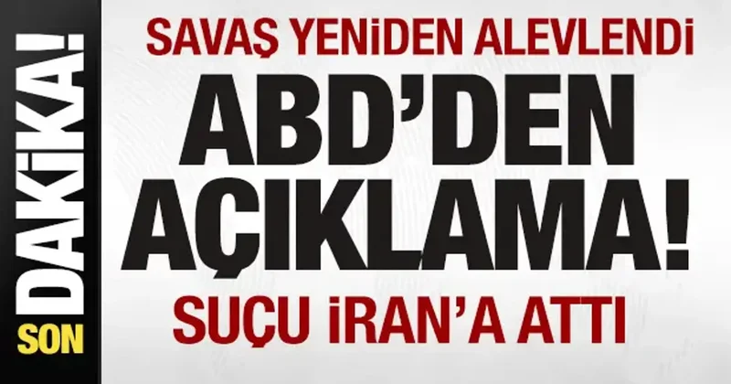 Füzeler ateşlendi! Savaş yeniden alevlendi ABD den son dakika açıklaması! Suçu İran a attı