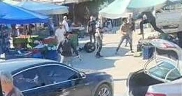 Foça da pazarcıların kavgası; 7 gözaltı İzmir Haberleri
