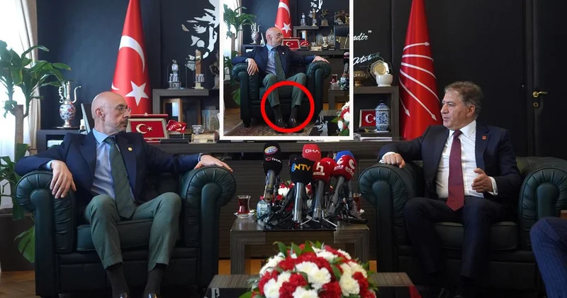İYİ Parti Grup Başkanvekili Poyraz konuştukça gözler pantolonuna kaydı