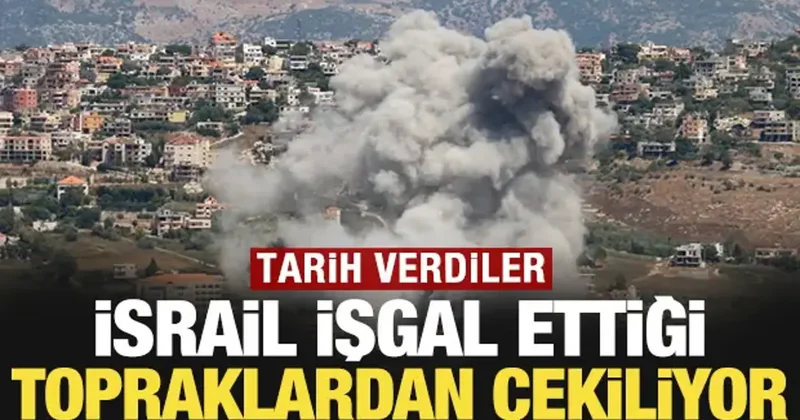 İsrail işgal ettiği topraklardan çekiliyor: Tarih verdiler