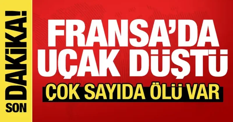 Fransa da uçak düştü: En az 11 ölü