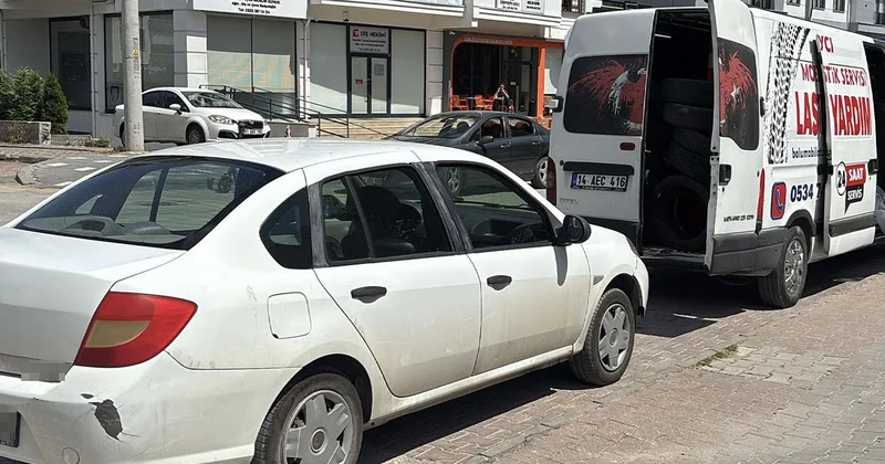 Bolu da onlarca sürücü alışkanlık kurbanı oldu, araçların lastikleri tek tek patladı