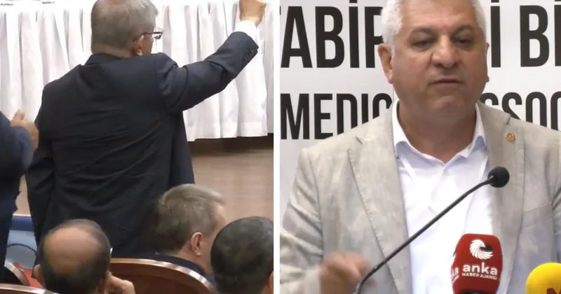 TTB kongresinde ortalık karıştı: Davutoğlu ile EMEP Genel Başkanı Aslan arasında gerginlik