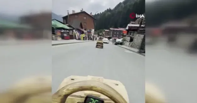 Tahtadan yaptı, 79 kilometre hızı gördü! Laz Ralli ye Jandarma el koydu