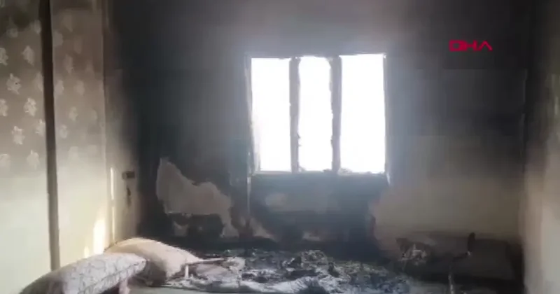 Yer: Mardin! Çakmakla oynayan çocuk, yangın çıkardı