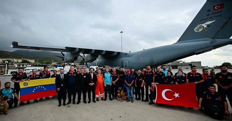 Türkiye nin yardım eli Venezuela da