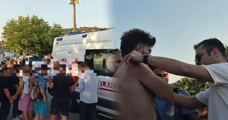 Bodrum da market çalışanlarıyla dizi seti görevlileri arasında kavga çıktı! 1 kişi yaralandı