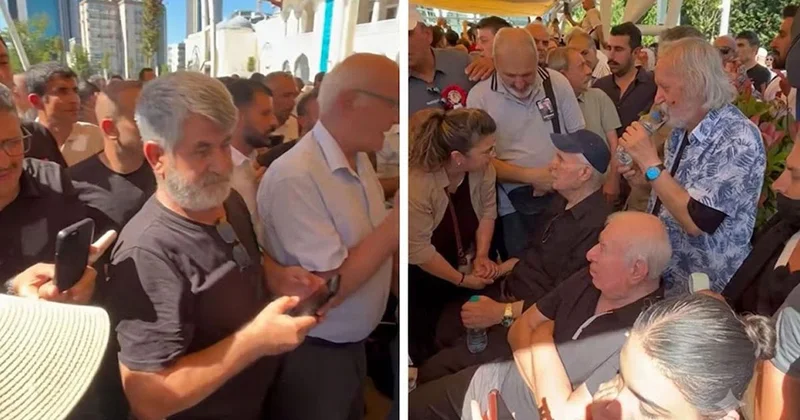 Kadir İnanır ın cenaze töreninde İlyas Salman ile fotoğraf çektirme yarışına girdiler