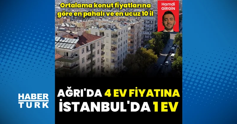 Türkiye de en ucuz ve en pahalı evler hangi illerde?