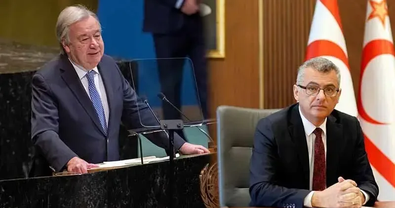 BM Genel Sekreteri Guterres, KKTC Cumhurbaşkanı Erhürman ile bir araya geldi