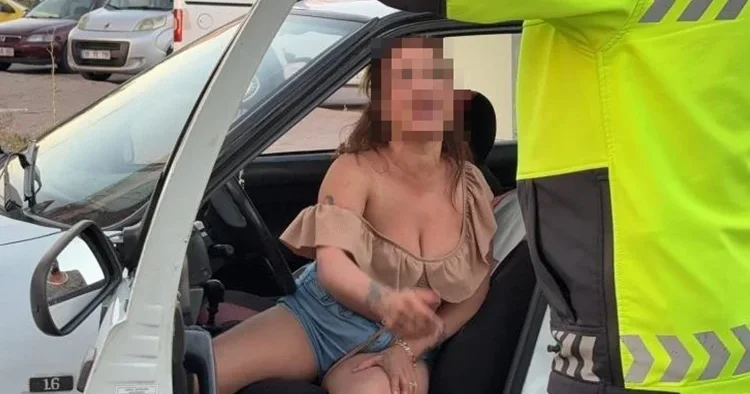 Kayseri de 2.77 promil alkollü yakalanan aday sürücü, aracını çektirmemek için polise direndi