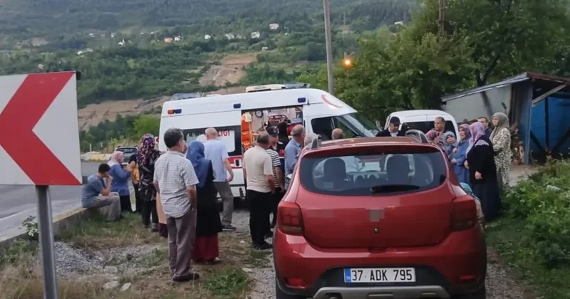 Freni tutmayan hafif ticari araç, anne ile iki çocuğuna çarptı