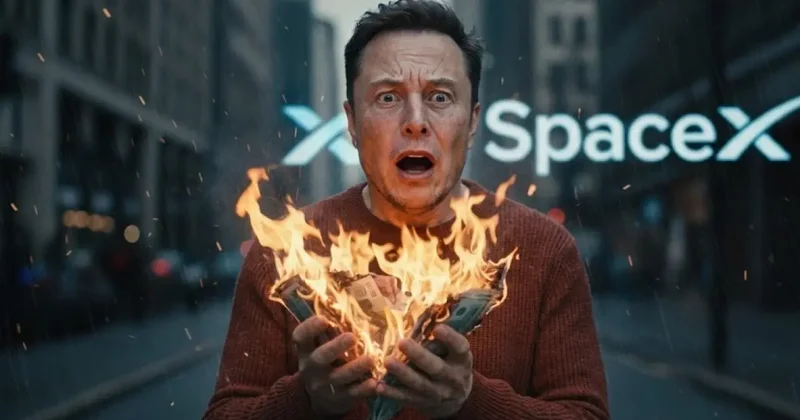 SpaceX hisseleri %50 eridi: Elon Musk 45 günde 750 milyar dolar kaybetti!
