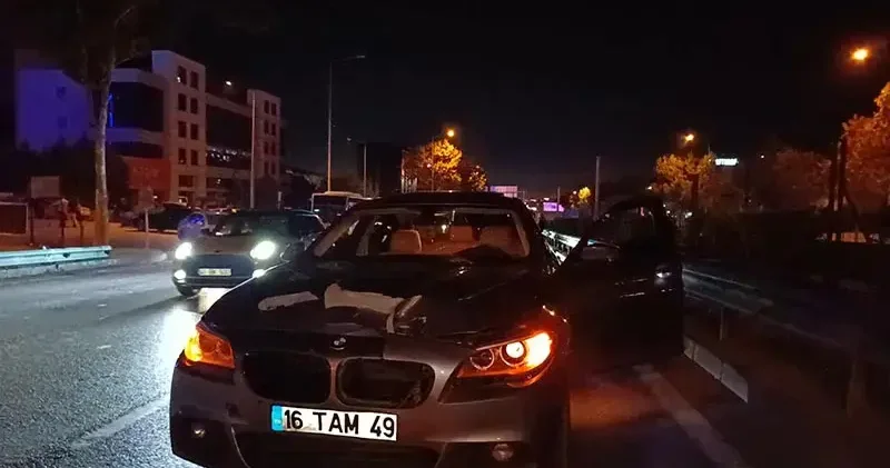 Bursa da otomobilin çarptığı yaya ağır yaralandı