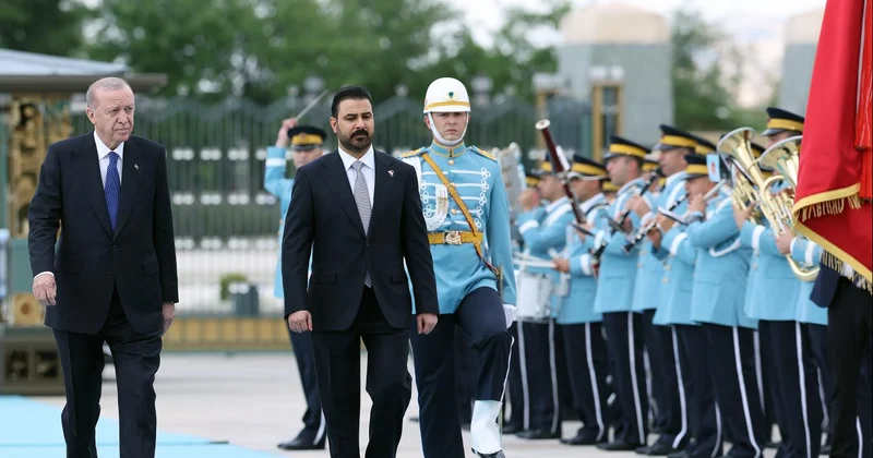 Cumhurbaşkanı Erdoğan, Irak Başbakanı Zeydi yi resmi törenle karşıladı