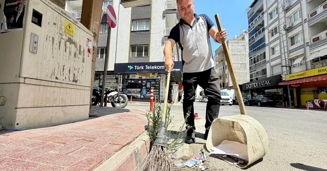 Sosyal medyada milyonlarca izlenmeye ulaşan temizlik personeli sesiyle hayran bırakıyor İzmir Haberleri Habertürk Yerel Haberler