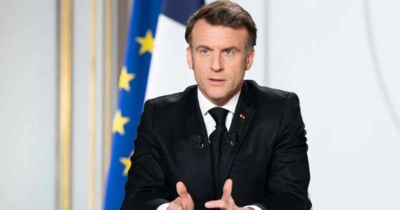 Macron dan Türkiye ye teşekkür: Teşekkürler Türkiye
