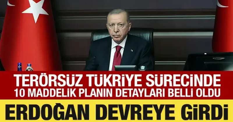 Terörsüz Türkiye sürecinde 10 maddelik planın detayları belli oldu