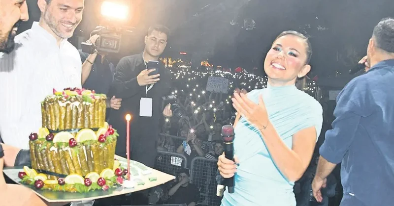 Merve Özbey’e doğum günü sürprizi