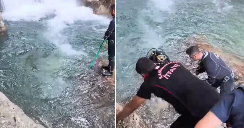 Serinlemek için girdiği suda boğuldu
