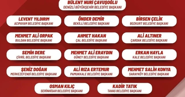 Başkan Çavuşoğlu 15 belediye başkanının Yeni Parti ye katıldığını duyurdu Denizli Haberleri Habertürk Yerel Haberler