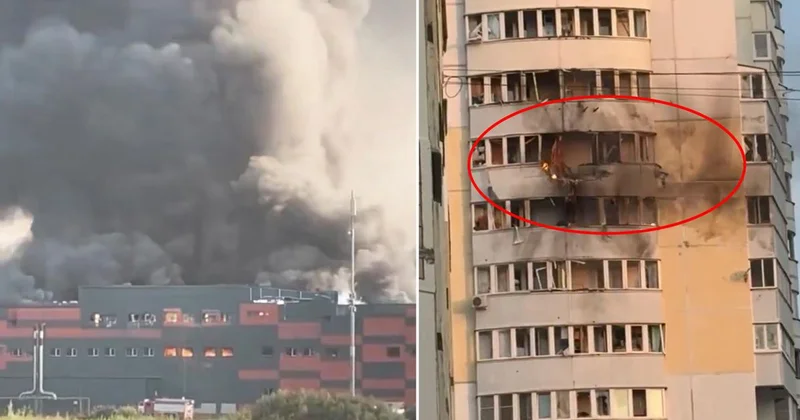Savaşta bir ilk! Başkenti 390 dan fazla İHA ile cehenneme çevirdiler