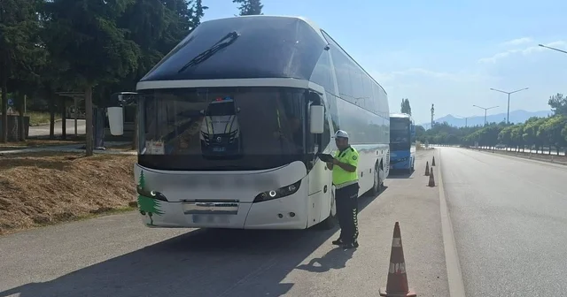 Burdur da şehirlerarası yolcu otobüslerine sıkı denetim Burdur Haberleri Habertürk Yerel Haberler