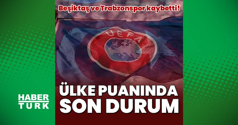 İşte UEFA ülke puanında son durum! Beşiktaş ve Trabzonspor kaybetti