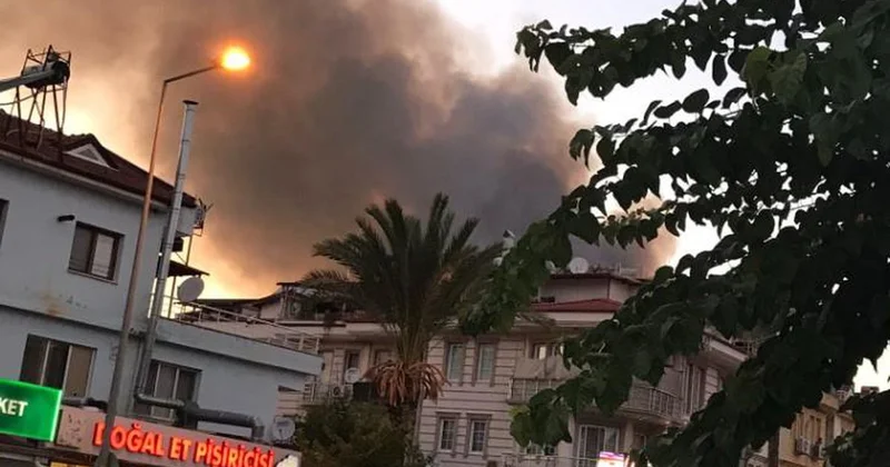 Muğla nın Fethiye ilçesinde orman yangını
