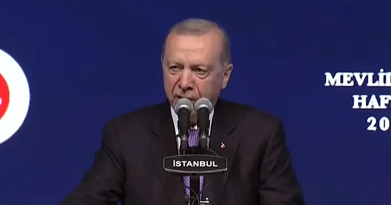 Cumhurbaşkanı Recep Tayyip Erdoğan Mevlid i Nebi Haftası programında konuşuyor