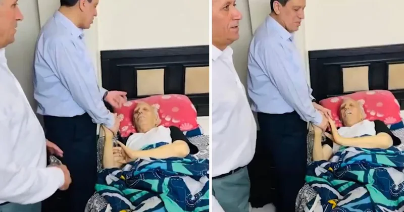 Suriye de cumhurbaşkanı danışmanı olarak atanan Mazlum Abdi den hastane ziyareti