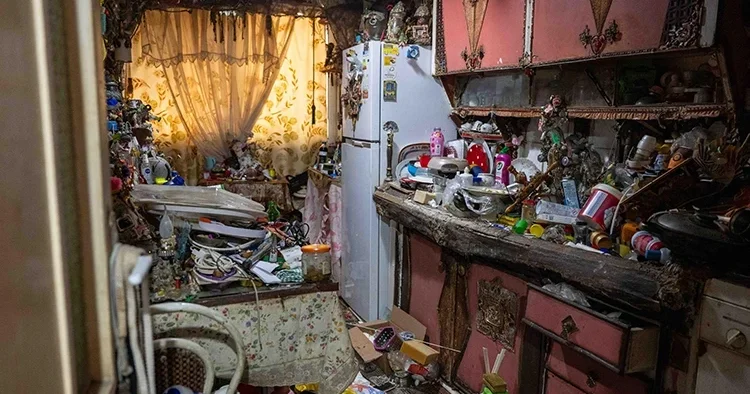 Bornova da apartman dairesinden yayılan kötü koku ekipleri alarma geçirdi: Çöp ev temizlendi