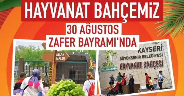 Kayseri haberleri Kayseri Hayvanat Bahçesi, 30 Ağustos Zafer Bayramı nda ücretsiz ziyaret edilebilecek 28 Ağustos 2026