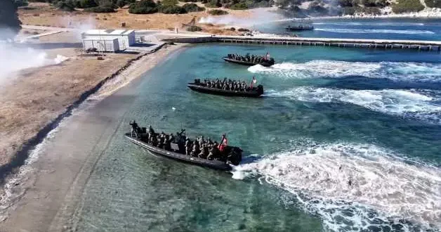 Yunanistan ın uykusunu kaçıran tatbikatın görüntülerini MSB paylaştı