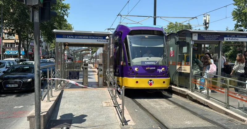 Kabataş Bağcılar Tramvay Hattı nda teknik arıza