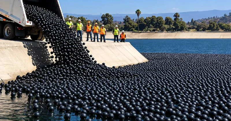 İçme suyu deposuna milyonlarca plastik top attılar Sözcü Gazetesi