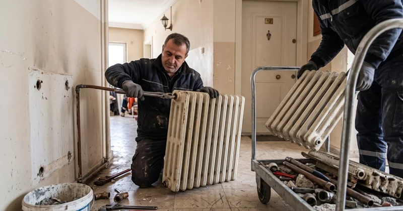 Apartmandaki petekleri tek tek sökmeye başladılar: Yeni yöntemle ısınıyorlar Sözcü Gazetesi