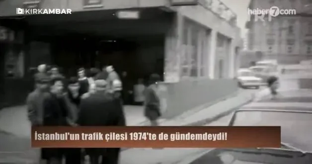 İstanbul un trafik çilesi 1974 te de gündemdeydi! İşte o nostaljik görüntüler