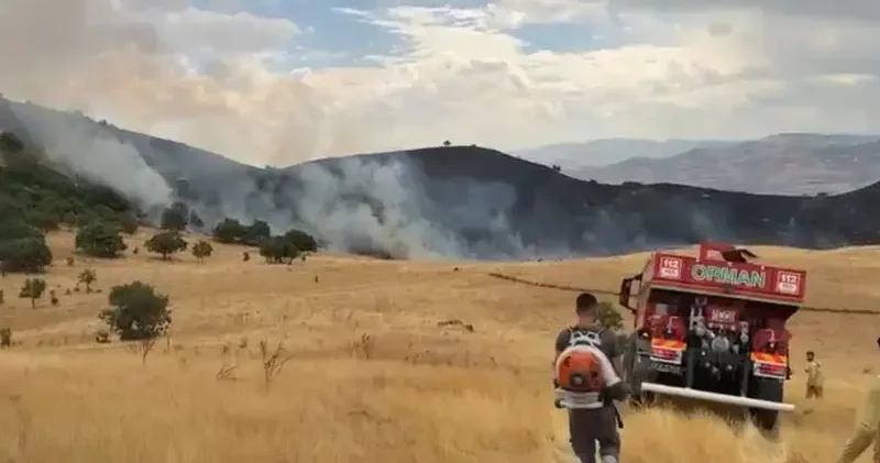 Tunceli’de örtü yangını